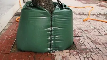 Sacchetti per irrigazione a goccia per irrigazione per alberi in tela cerata in PVC da 25 galloni, dimensioni da 100 litri, più sacchi per gocciolamento dell'acqua a rilascio lento per alberi appena piantati