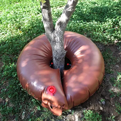 Sacca ad anello per irrigazione per alberi in PVC da 15 galloni Sacca per acqua da giardino a goccia automatica a rilascio lento