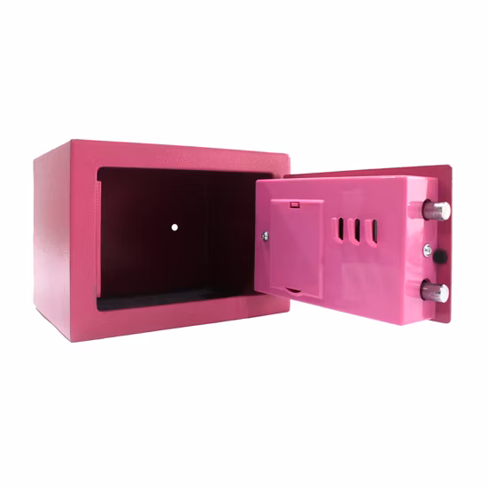 Cassaforte in metallo con serratura a combinazione elettronica, mini cassaforte in metallo